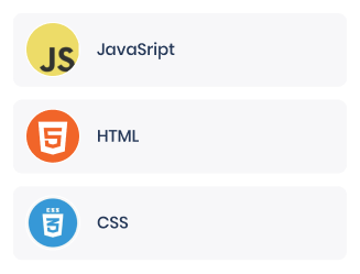 Languages list Javascript,html,css